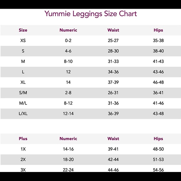 YUMMIE TUMMIE, SIZE XL-NWT-LEGGINGS - Picture 3 of 8